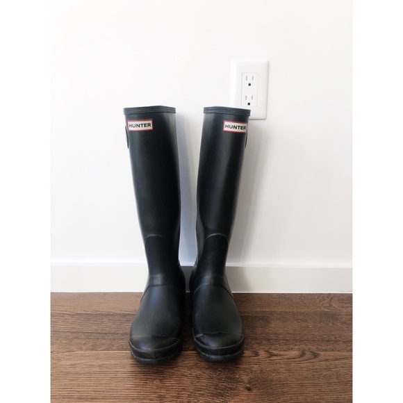 Hunter Shoes - Hunter Black Tall Rain Boots